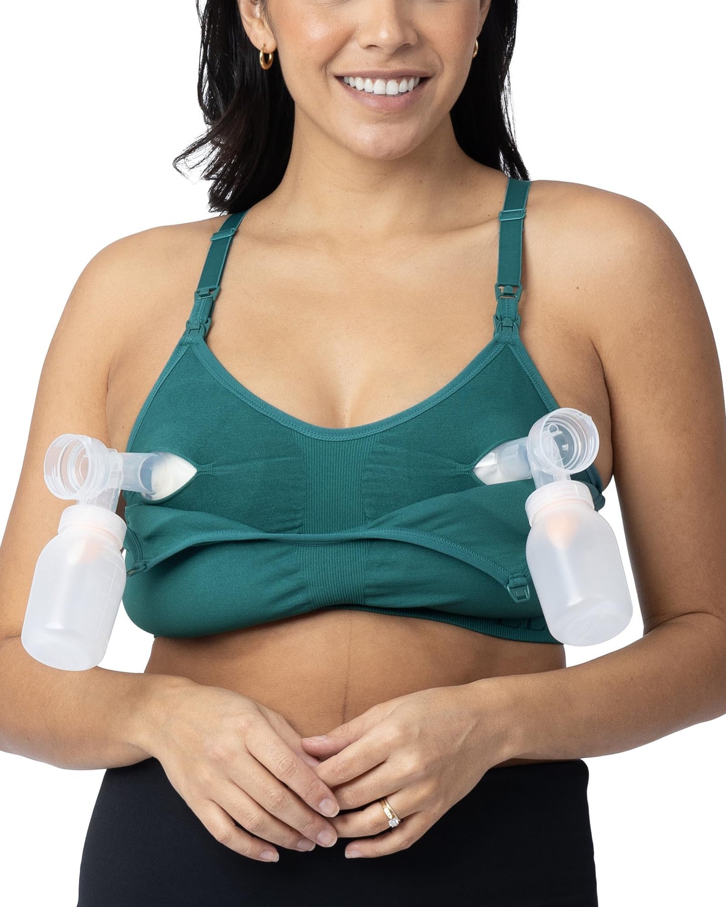 Hands-Free Adjustable Pumping Sports Bra