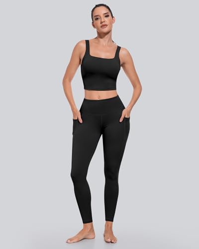 Women's High Waisted Pocket Yoga Leggings Tummy Control