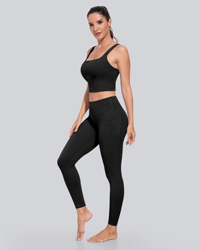 Women's High Waisted Pocket Yoga Leggings Tummy Control