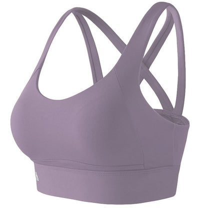 Shock Absorption Push Up Sports Bra Yoga Vest