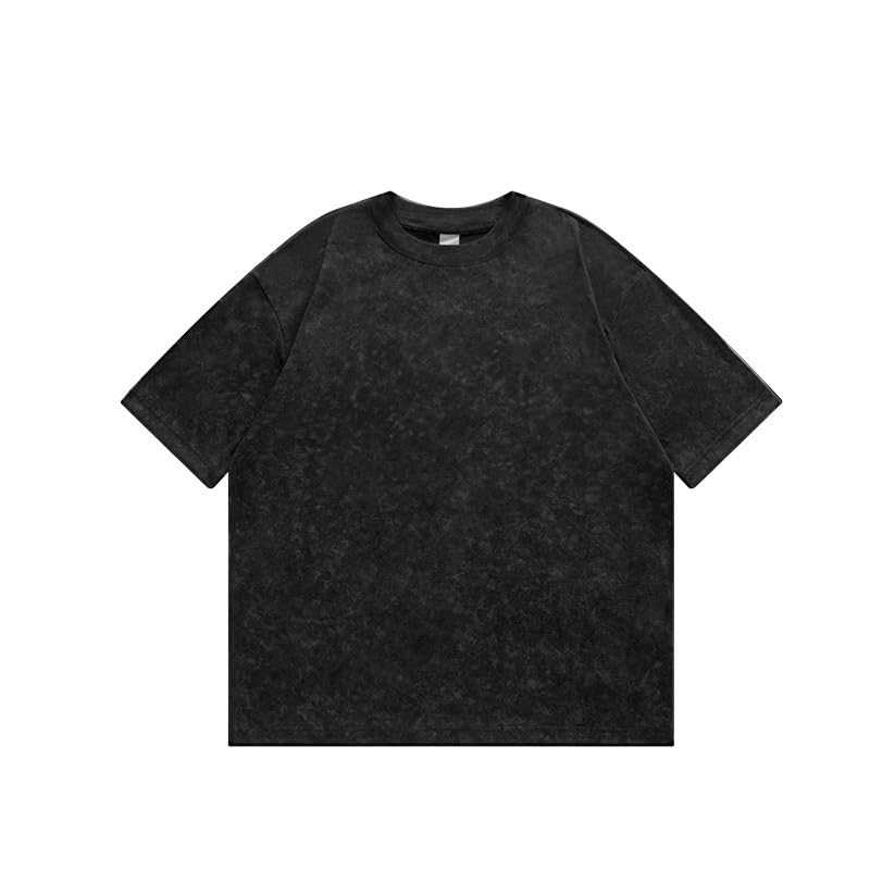 Washed Loose Fit Short Sleeve Street T-Shirt Men