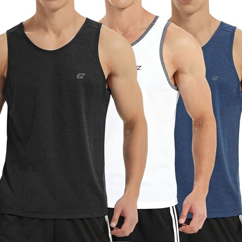 Men's Quick Dry Sleeveless Workout Tank Top Gym Training Shirt