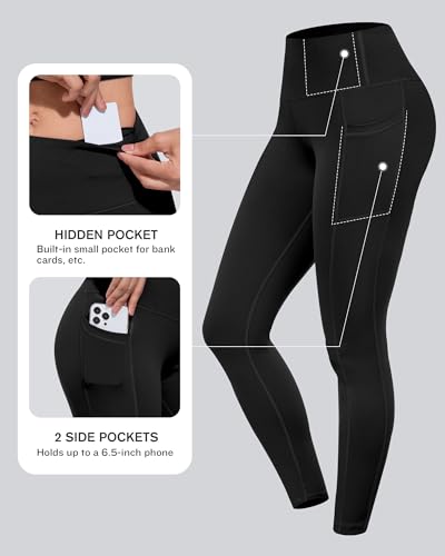 Women's High Waisted Pocket Yoga Leggings Tummy Control