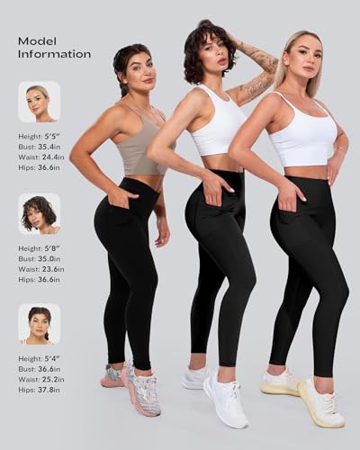Women's High Waisted Pocket Yoga Leggings Tummy Control