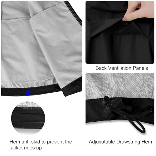 Waterproof Windbreaker Running Jacket Hooded