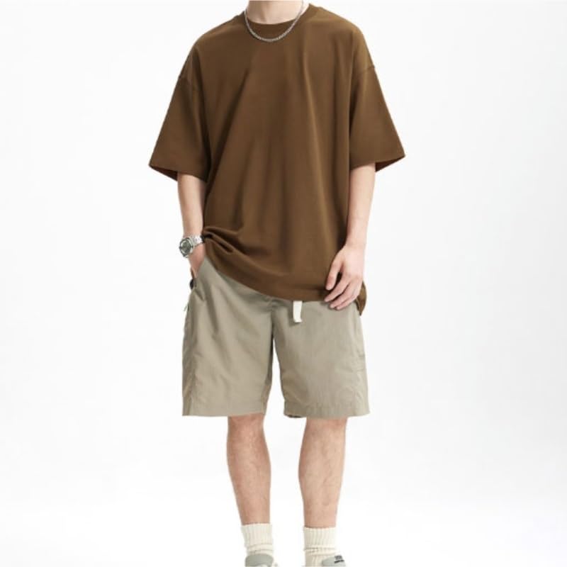 Men's Loose Fit Soft Cotton Short Sleeve T-Shirt