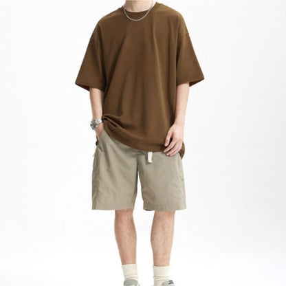 Men's Loose Fit Soft Cotton Short Sleeve T-Shirt