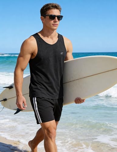Men's Quick Dry Sleeveless Workout Tank Top Gym Training Shirt
