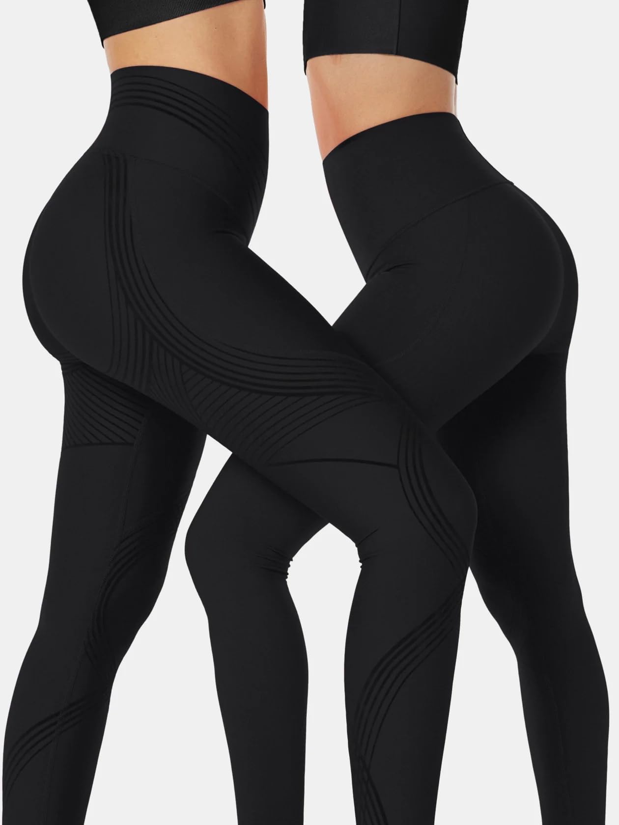 Seamless Sculpt Reversible Core Support Workout Leggings