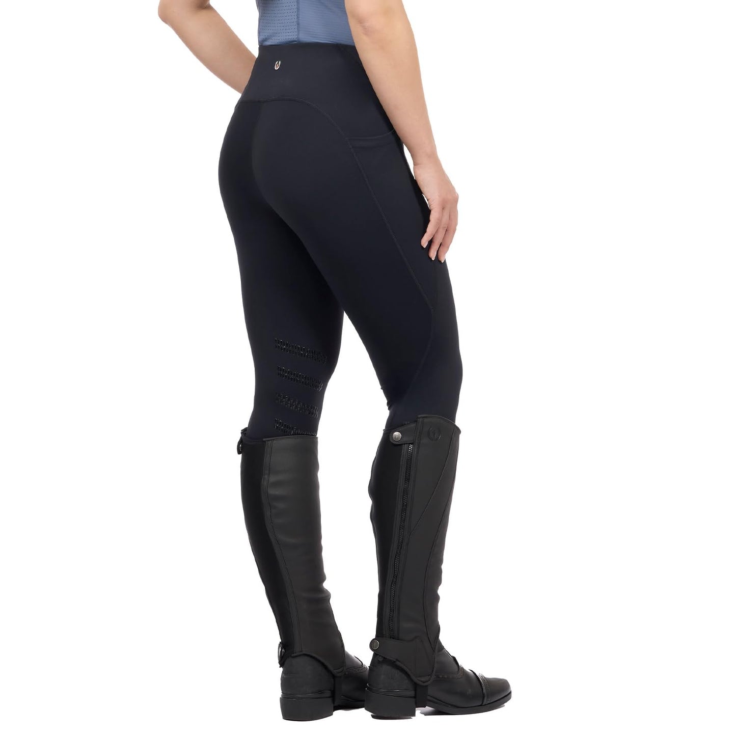 Cooling Knee Patch Riding Tights with Pockets