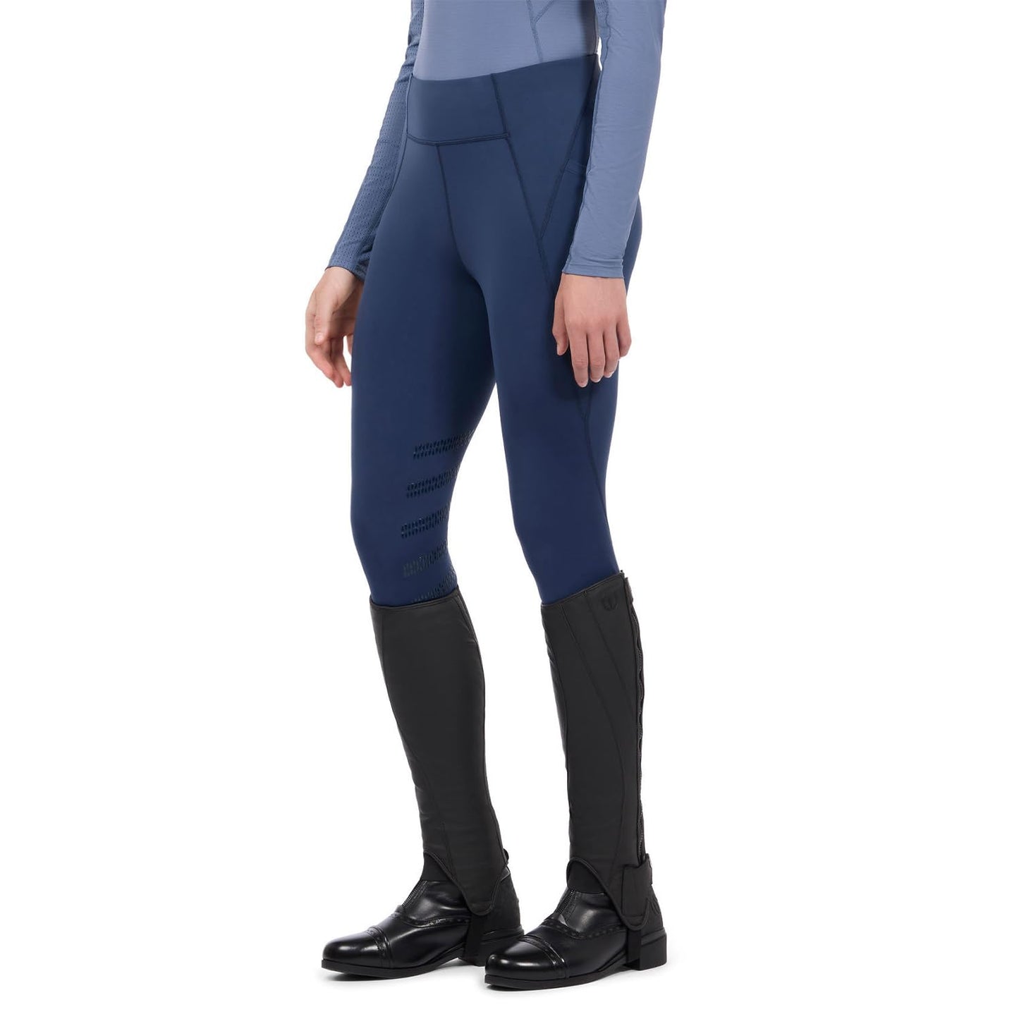 Cooling Knee Patch Riding Tights with Pockets