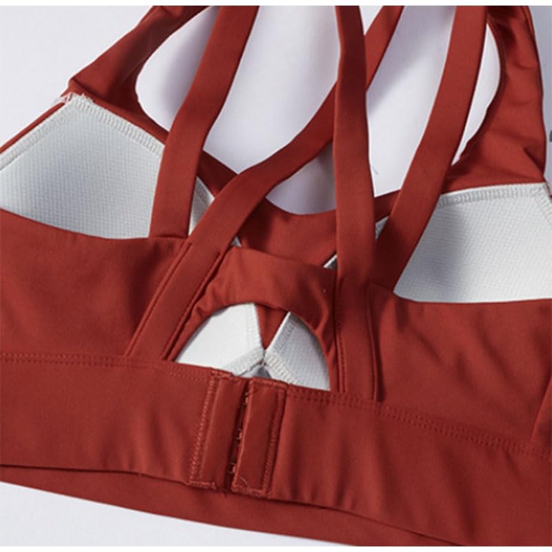 Shock Absorption Push Up Sports Bra Yoga Vest