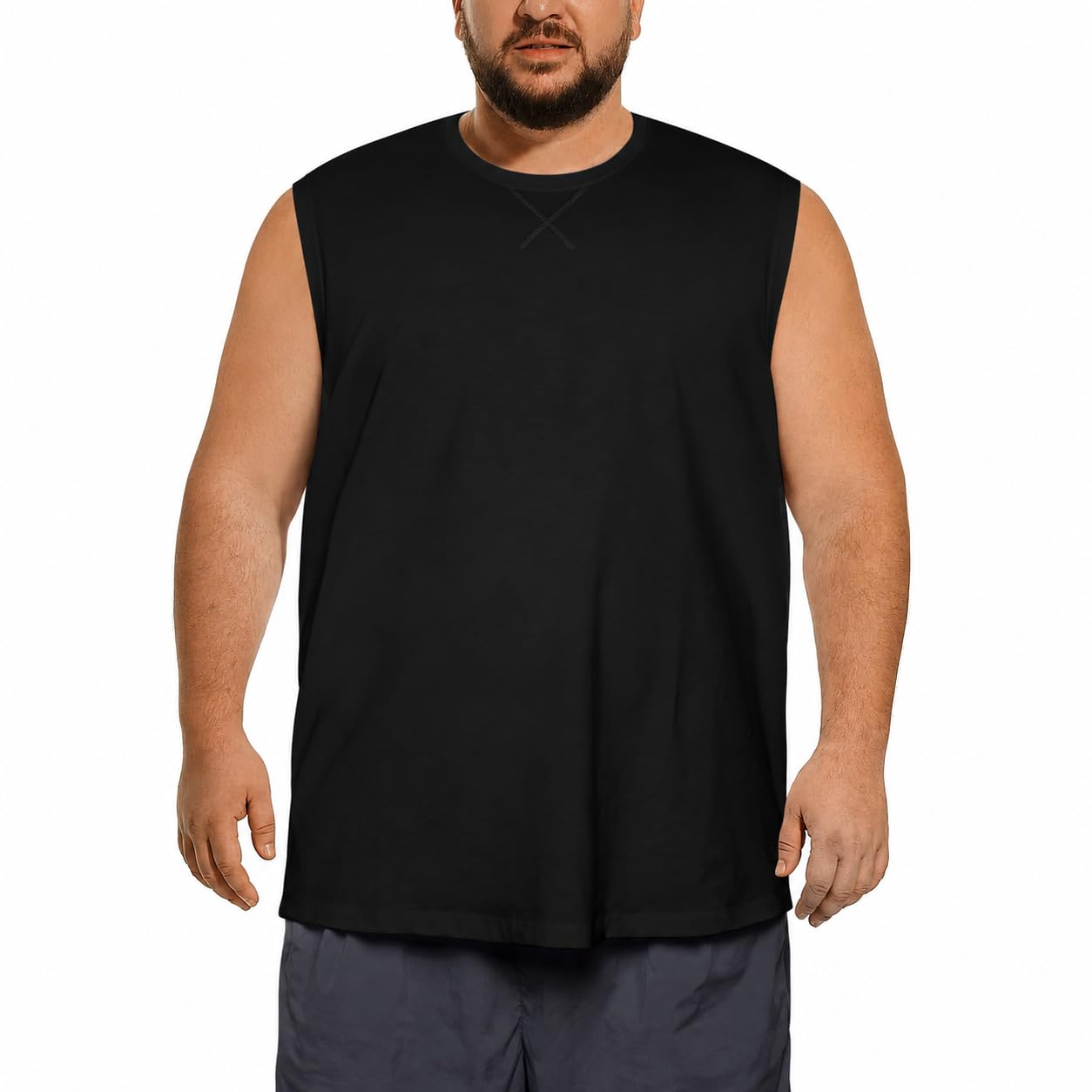 Men's Dry Fit Muscle Tank Top Athletic Sleeveless Shirt