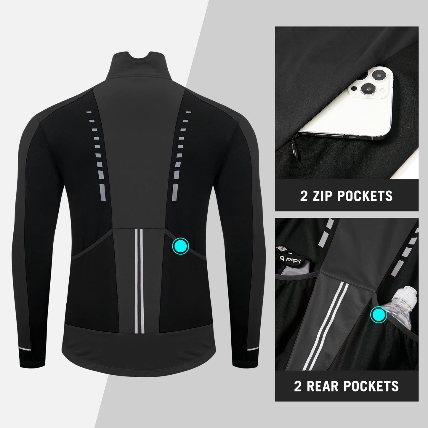 Men's Softshell Thermal Windproof Cycling Jacket