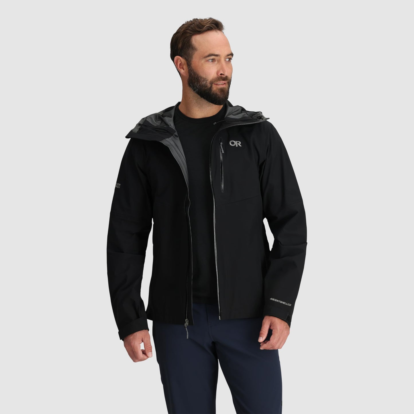 Waterproof Windproof Hooded 3L Rain Jacket