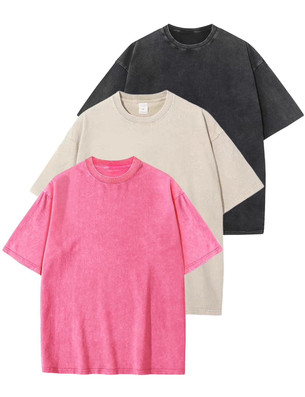 Oversized Vintage Washed Loose Fit Streetwear T-Shirt Unisex