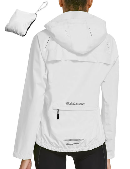 Waterproof Packable Running Cycling Rain Jacket Hooded
