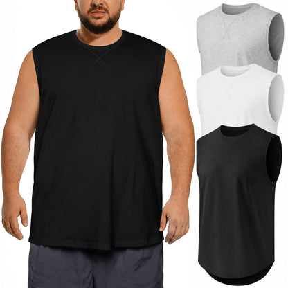 Men's Dry Fit Muscle Tank Top Athletic Sleeveless Shirt