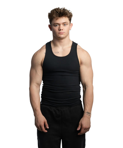 Men's Ribbed Cotton Spandex Tank Top