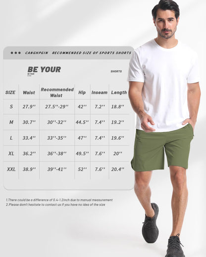 2 Pack Quick Dry 7 Inch Workout Gym Shorts