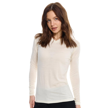 Women's Merino Wool Base Layer Long Sleeve Thermal Hiking Shirt