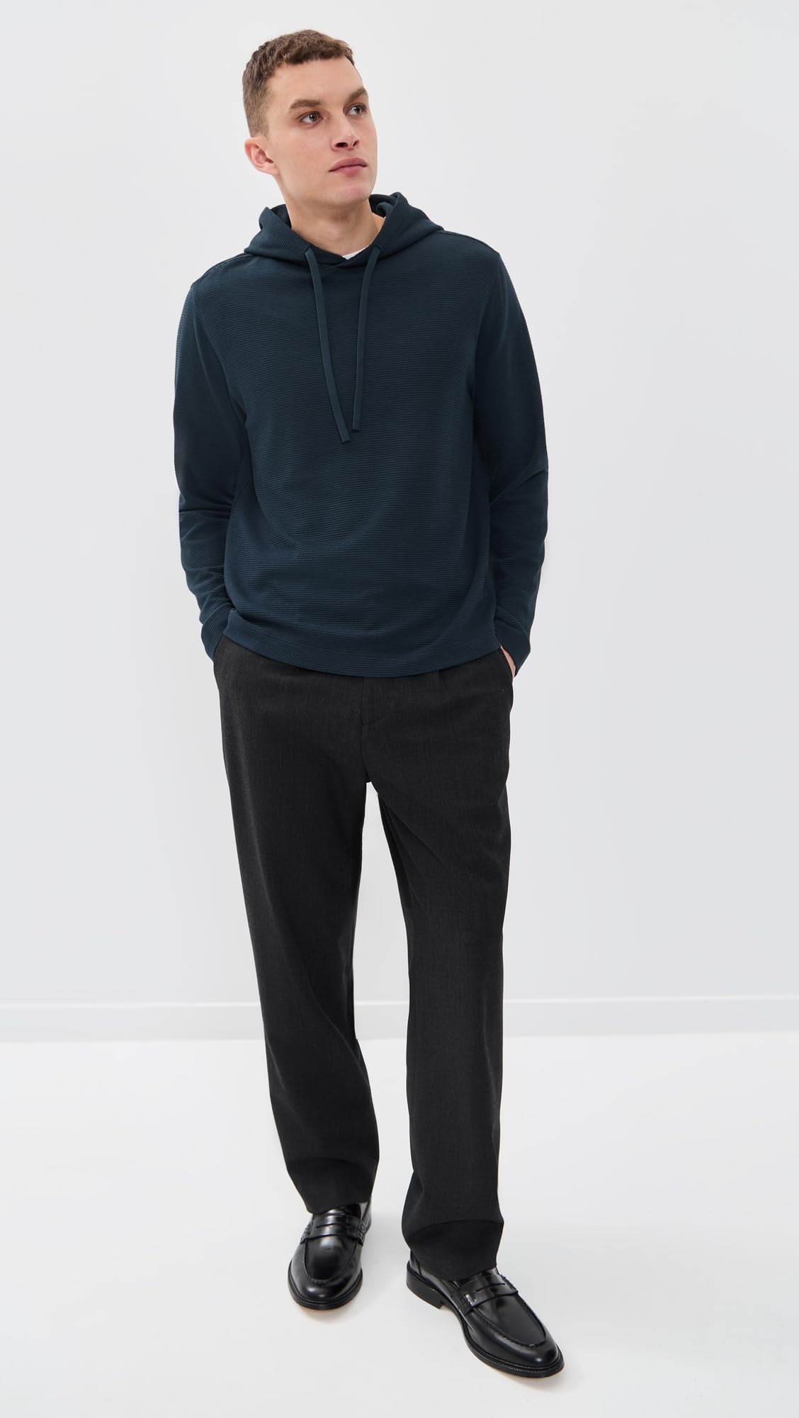 Theory Men's Delroy Hoodie in Studio Jaquard