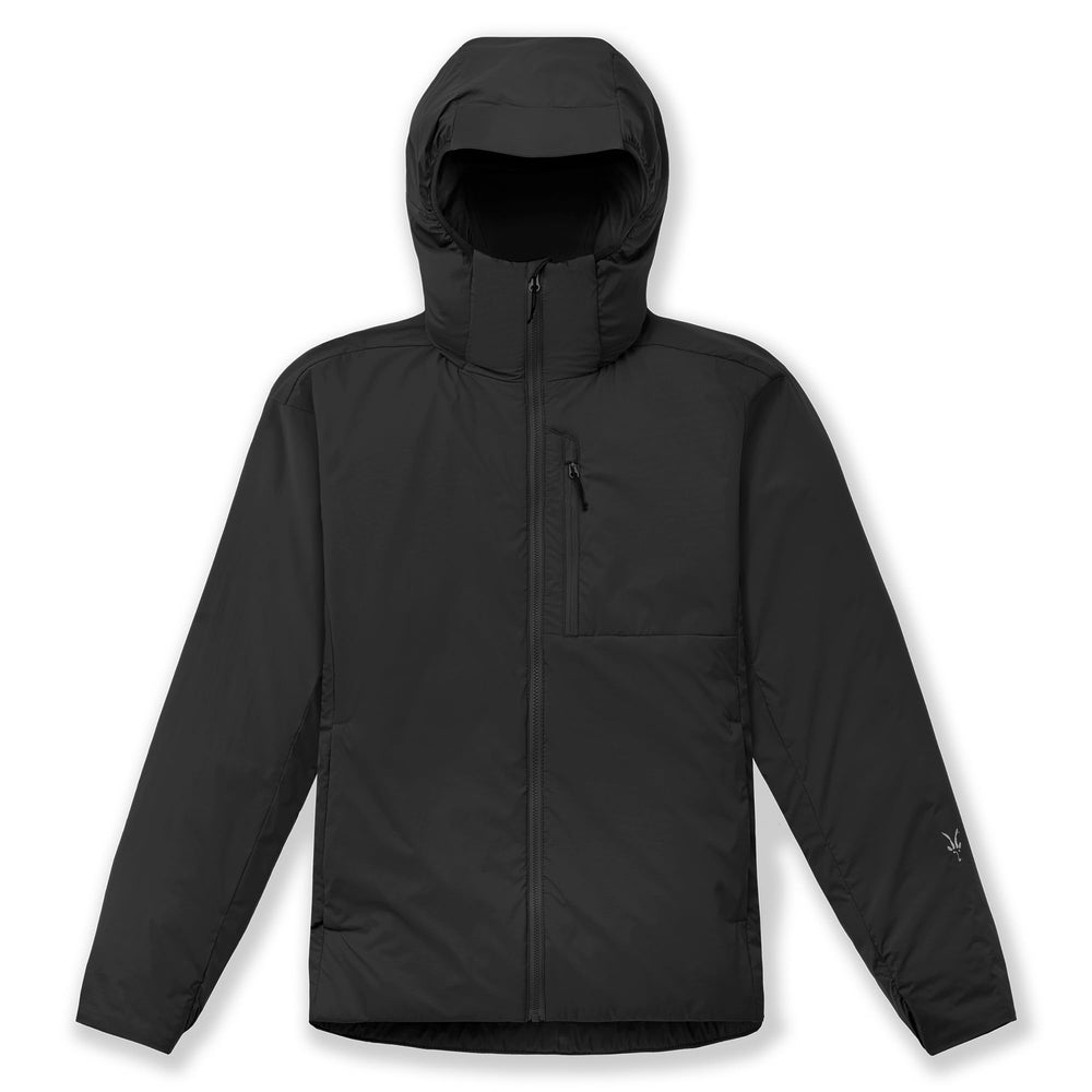 Men's Merino Wool Full Zip Athletic Hoodie Slim Fit