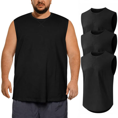 Men's Dry Fit Muscle Tank Top Athletic Sleeveless Shirt