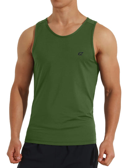 Men's Quick Dry Sleeveless Workout Tank Top Gym Training Shirt
