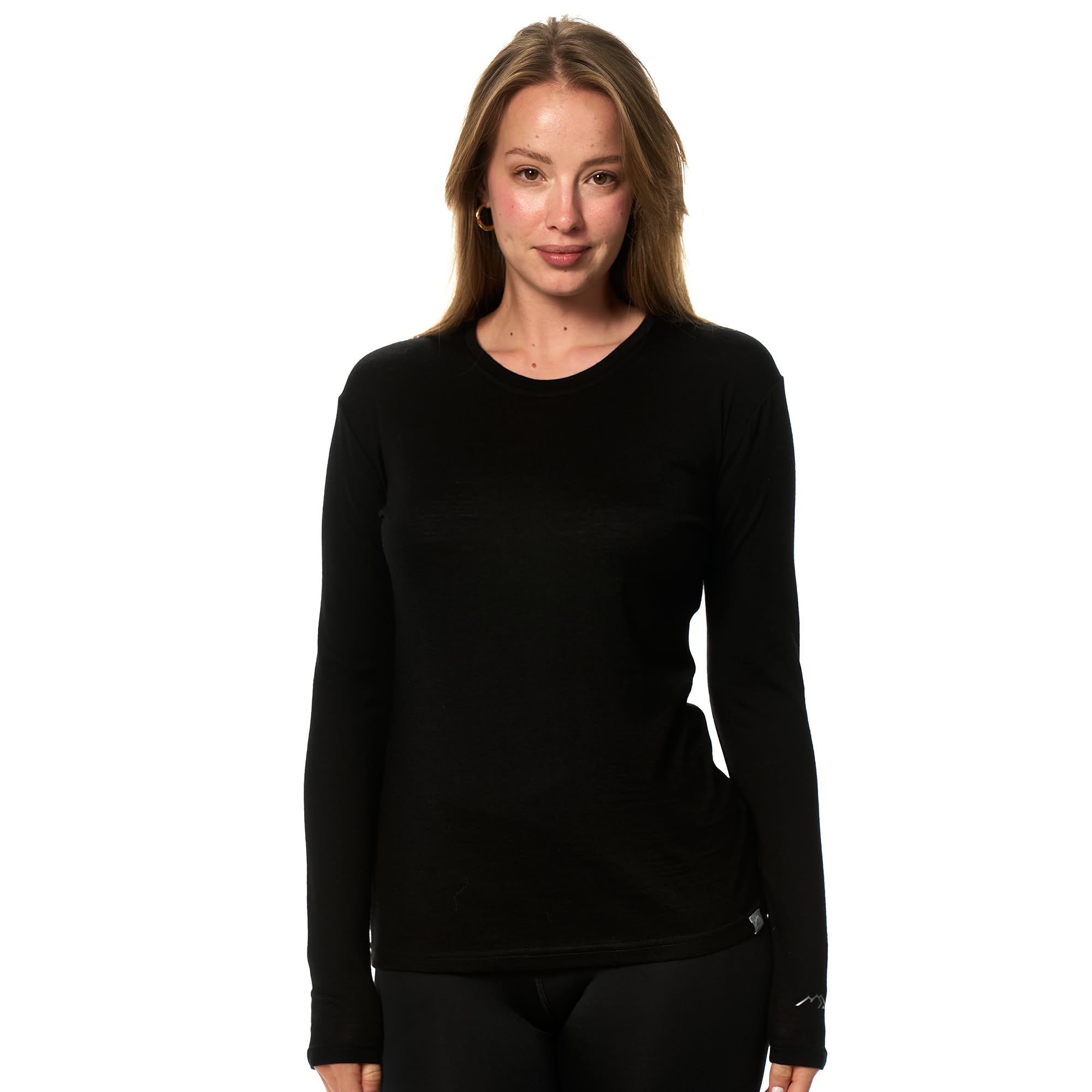 Women's Merino Wool Base Layer Long Sleeve Thermal Hiking Shirt