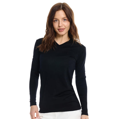 Women's Merino Wool Base Layer Long Sleeve Thermal Hiking Shirt