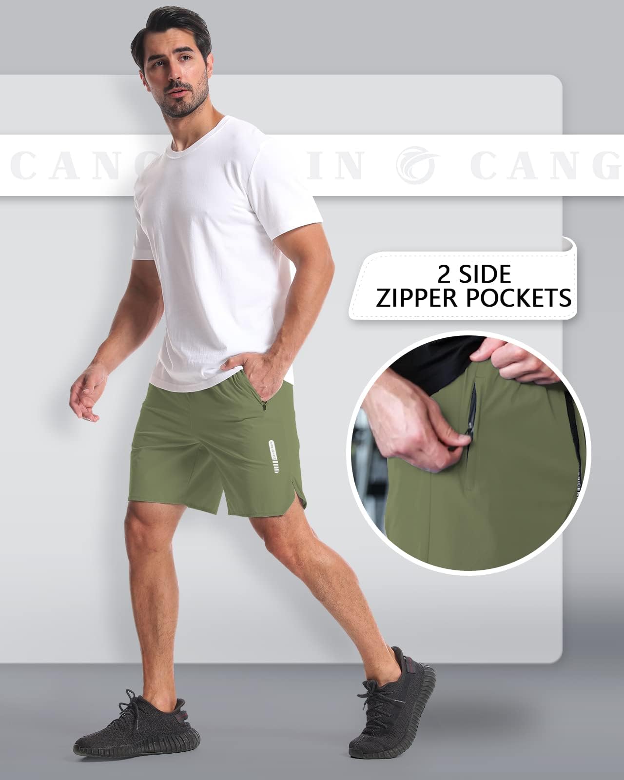 2 Pack Quick Dry 7 Inch Workout Gym Shorts