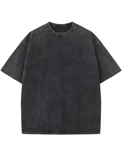 Men's Oversized Acid Wash Heavyweight Cotton T-Shirt