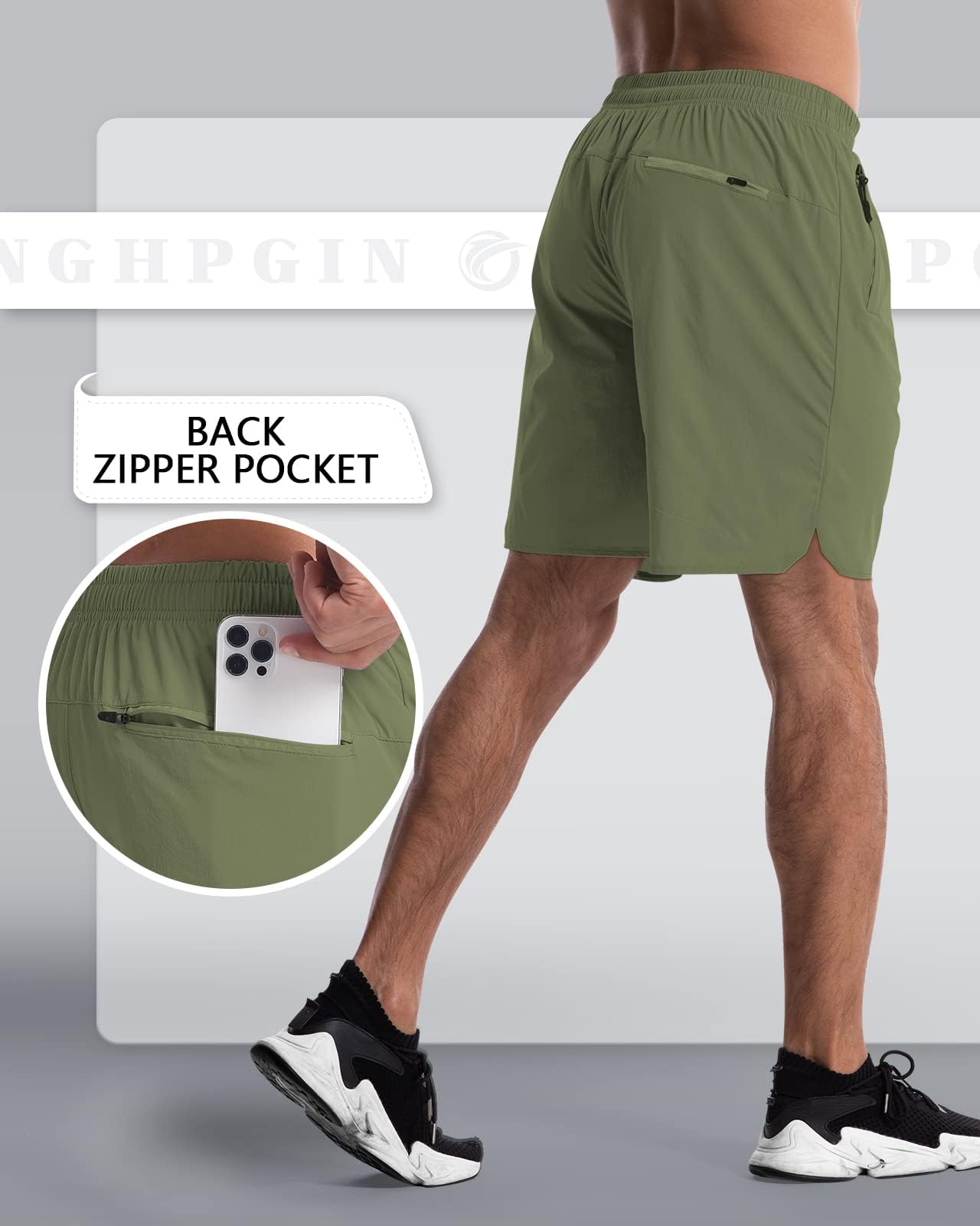 2 Pack Quick Dry 7 Inch Workout Gym Shorts