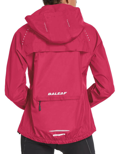 Waterproof Packable Running Cycling Rain Jacket Hooded