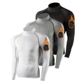 Men's 3-Pack Fleece Thermal Compression Shirts Long Sleeve