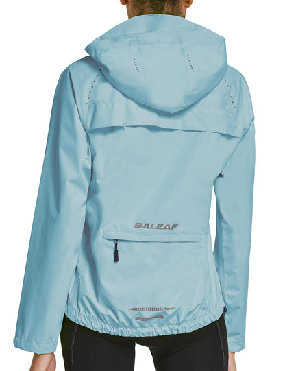 Waterproof Packable Running Cycling Rain Jacket Hooded