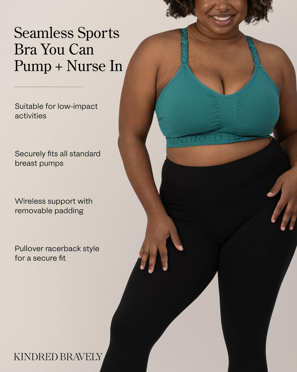 Hands-Free Adjustable Pumping Sports Bra