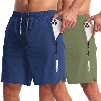 2 Pack Quick Dry 7 Inch Workout Gym Shorts