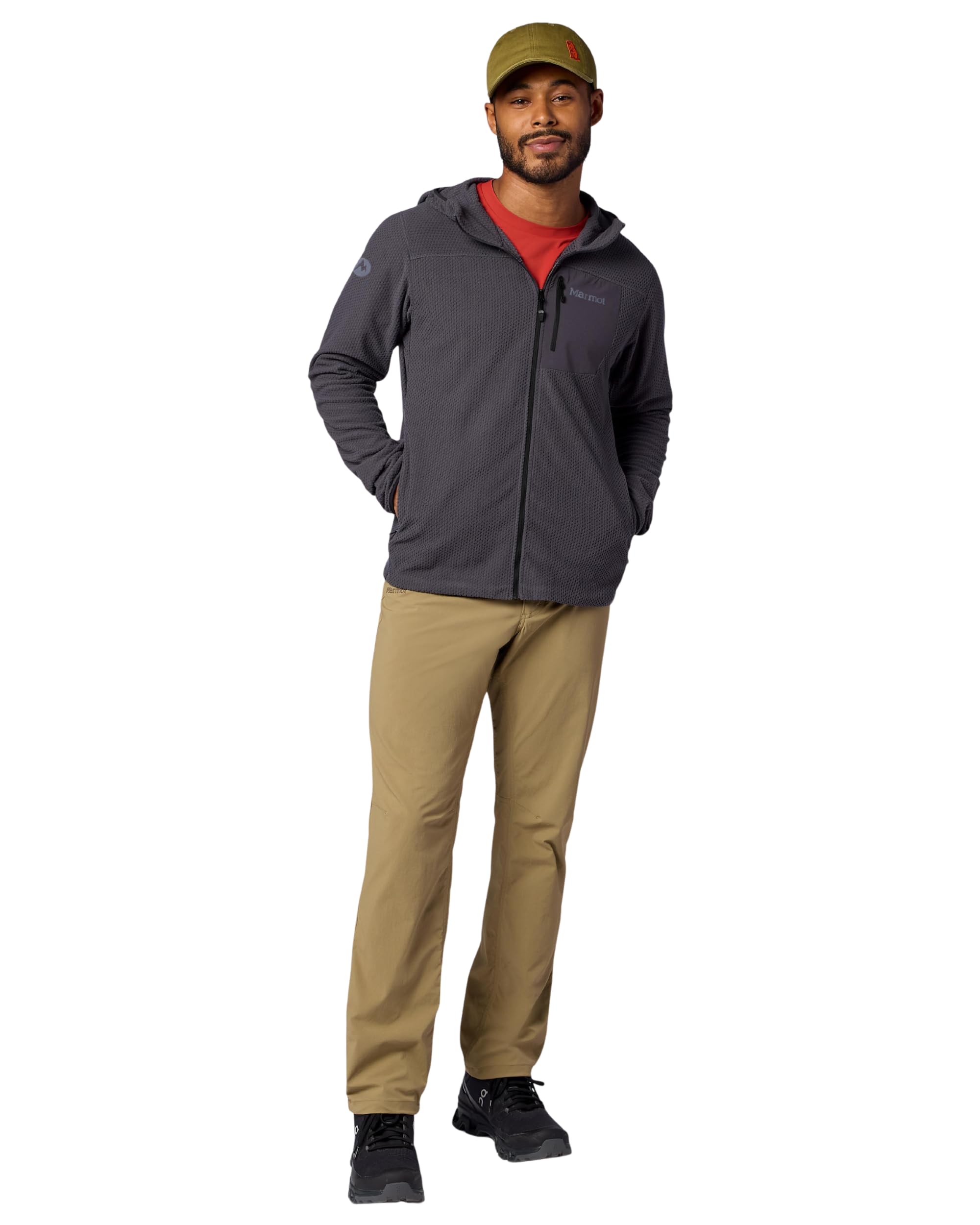 Men's Full Zip Performance Fleece Jacket Athletic Midlayer