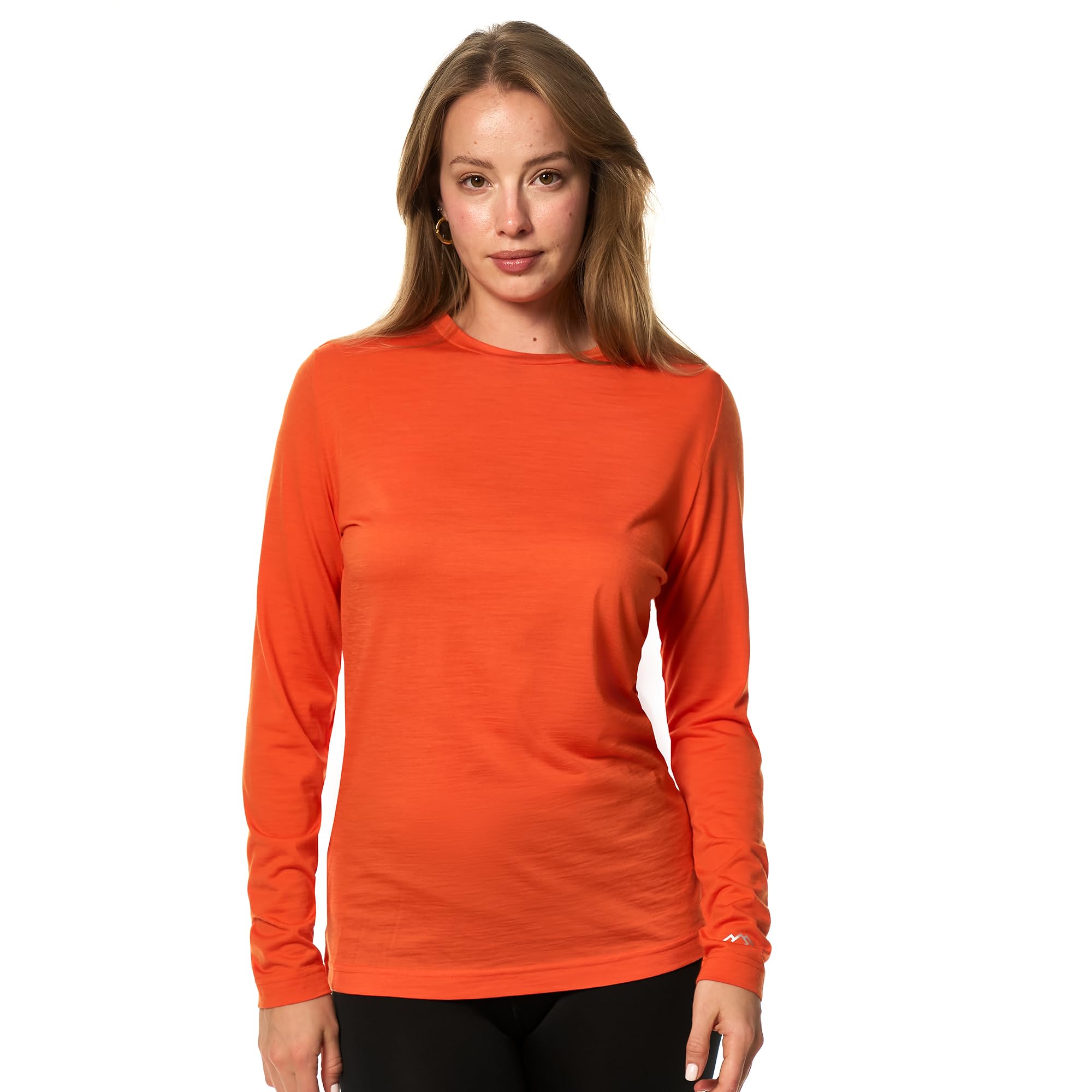 Women's Merino Wool Base Layer Long Sleeve Thermal Hiking Shirt