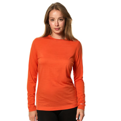 Women's Merino Wool Base Layer Long Sleeve Thermal Hiking Shirt