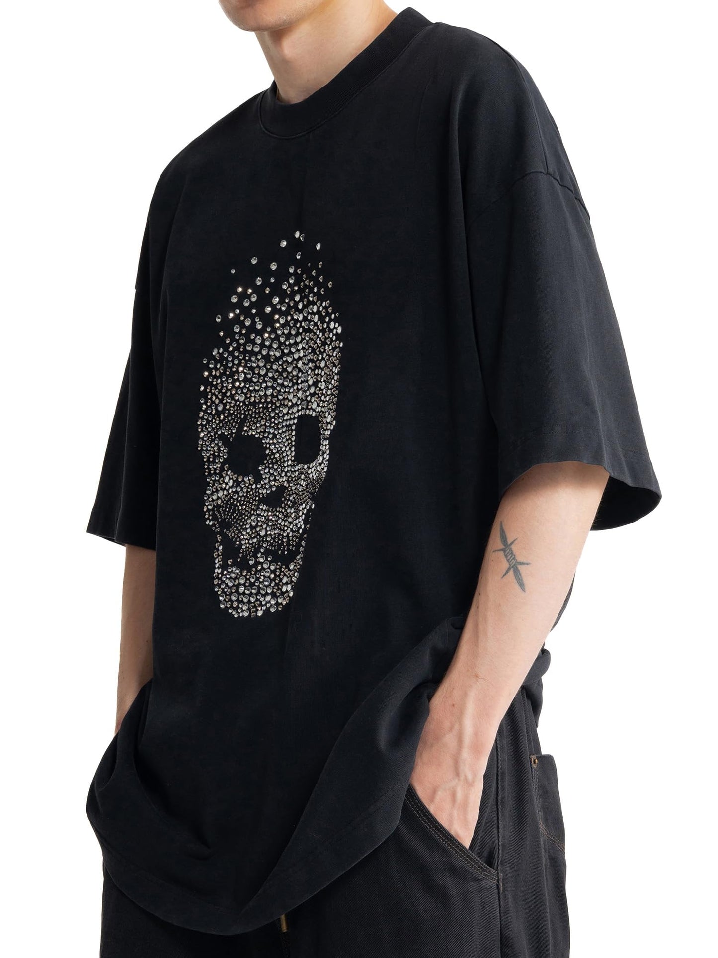 Oversized Unisex Graphic Embroidered Streetwear T-Shirt