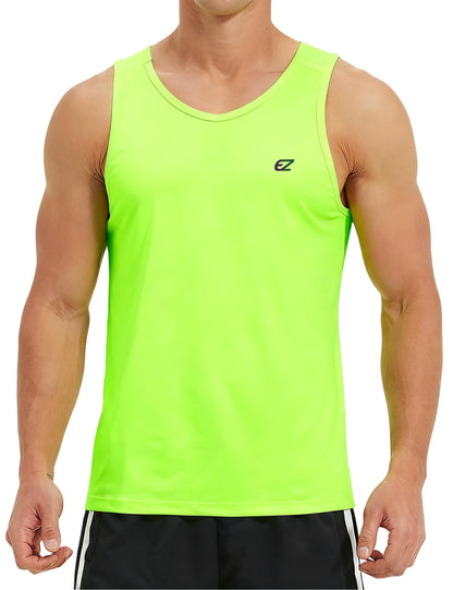 Men's Quick Dry Sleeveless Workout Tank Top Gym Training Shirt