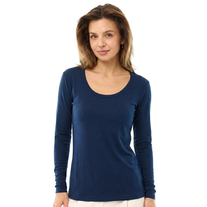 Women's Merino Wool Base Layer Long Sleeve Thermal Hiking Shirt