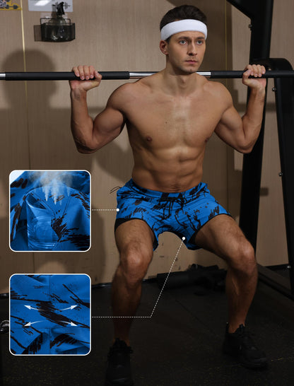 2-in-1 Compression Lined Running Gym Shorts