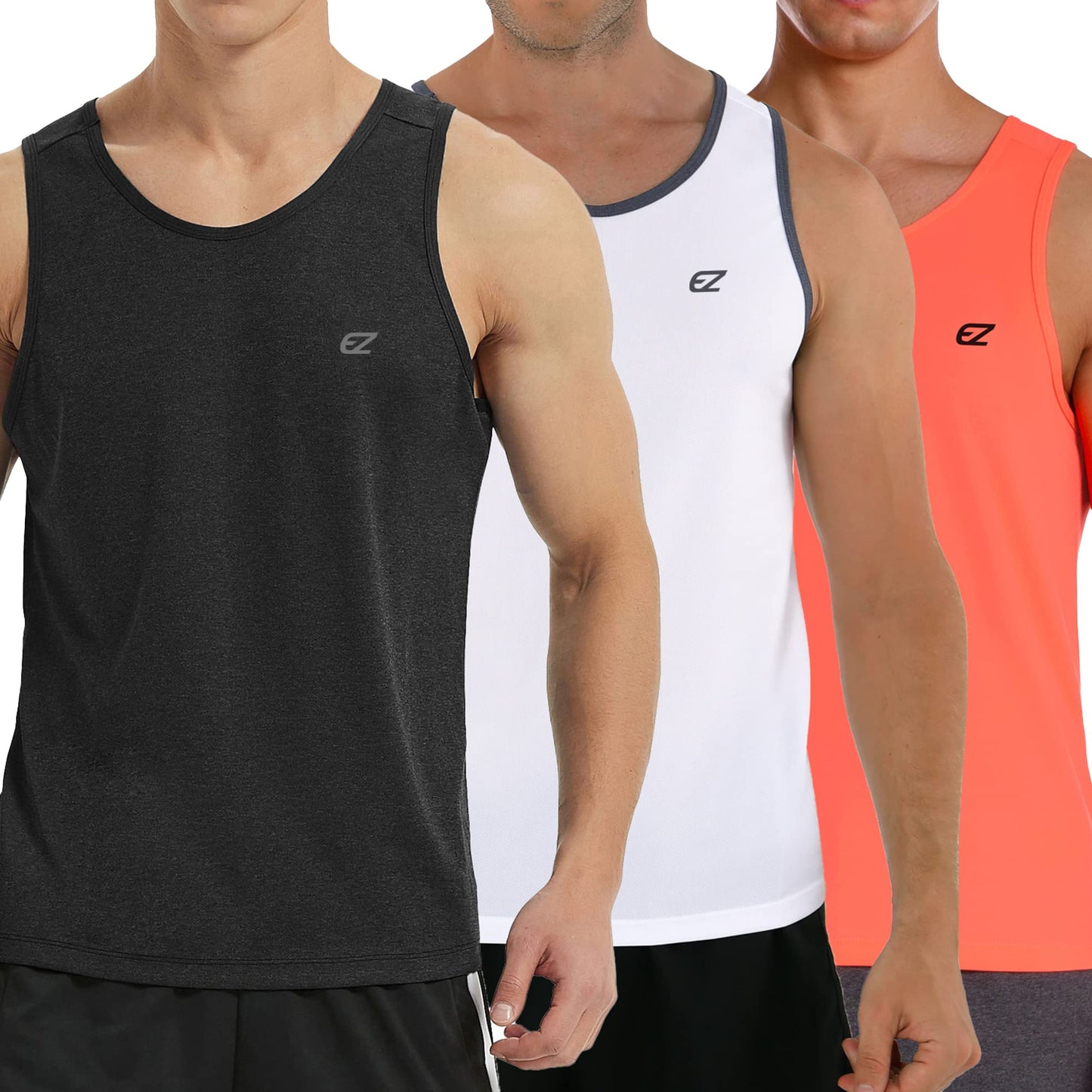 Men's Quick Dry Sleeveless Workout Tank Top Gym Training Shirt