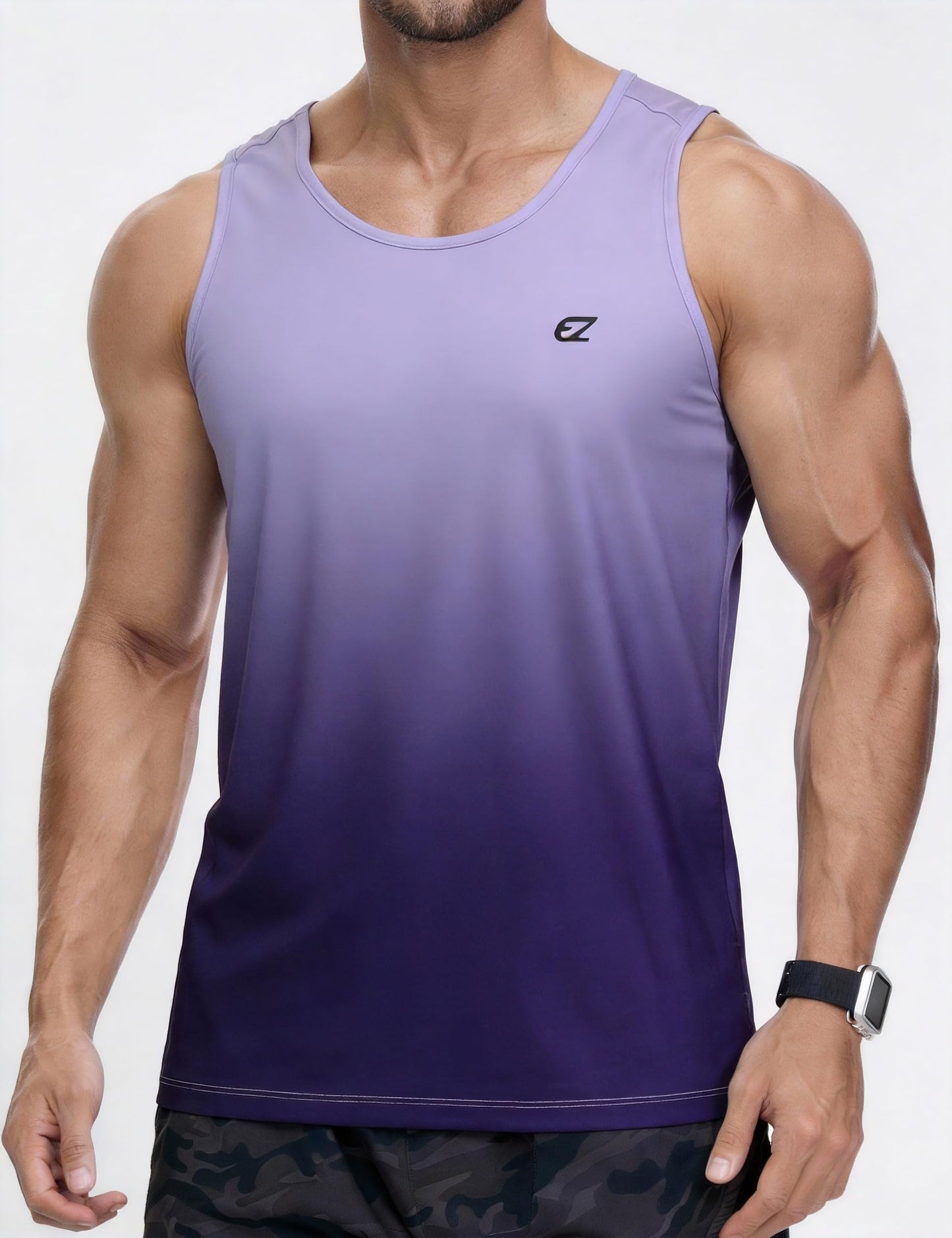Men's Quick Dry Sleeveless Workout Tank Top Gym Training Shirt