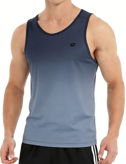 Men's Quick Dry Sleeveless Workout Tank Top Gym Training Shirt