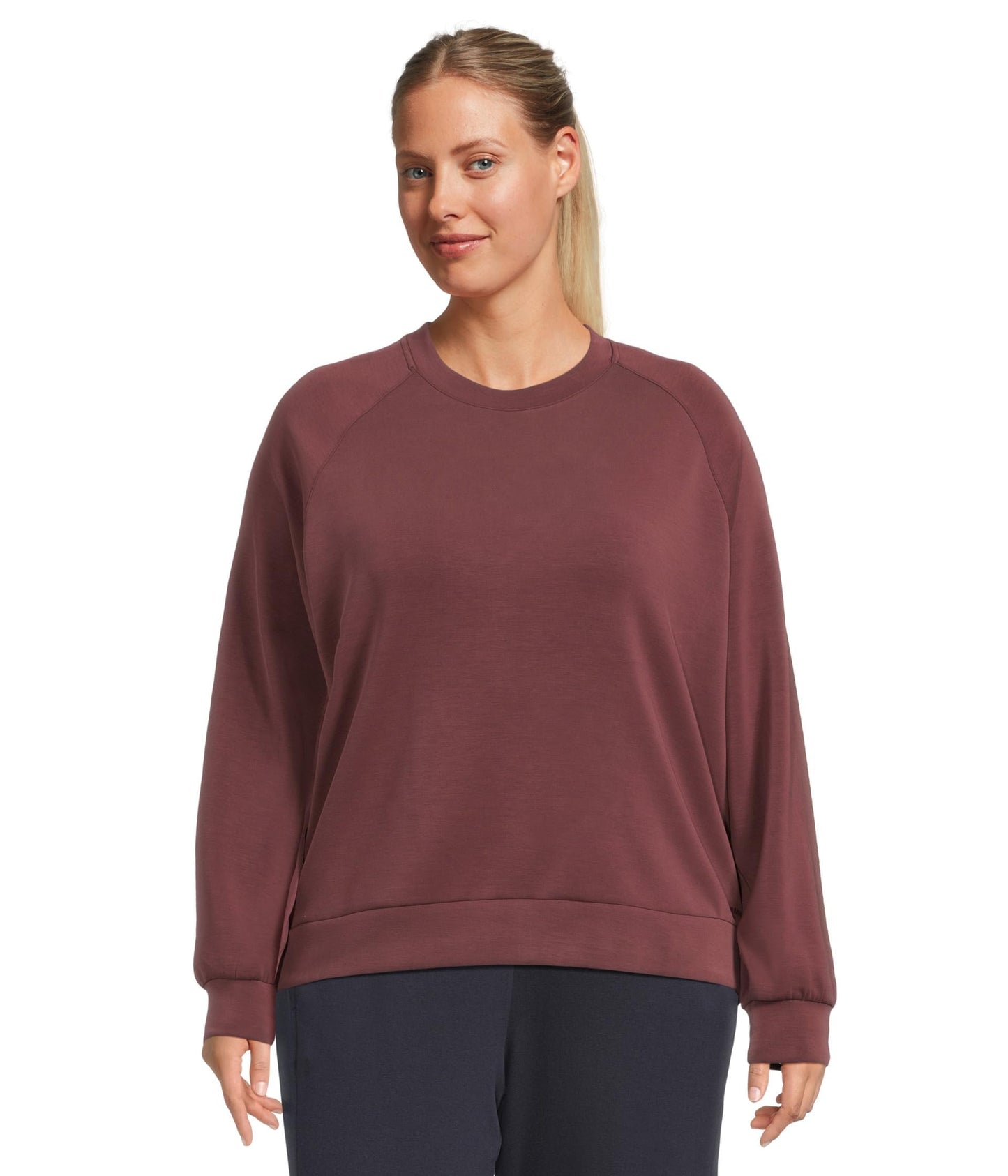 Women's Crewneck Long Sleeve Soft Casual Top